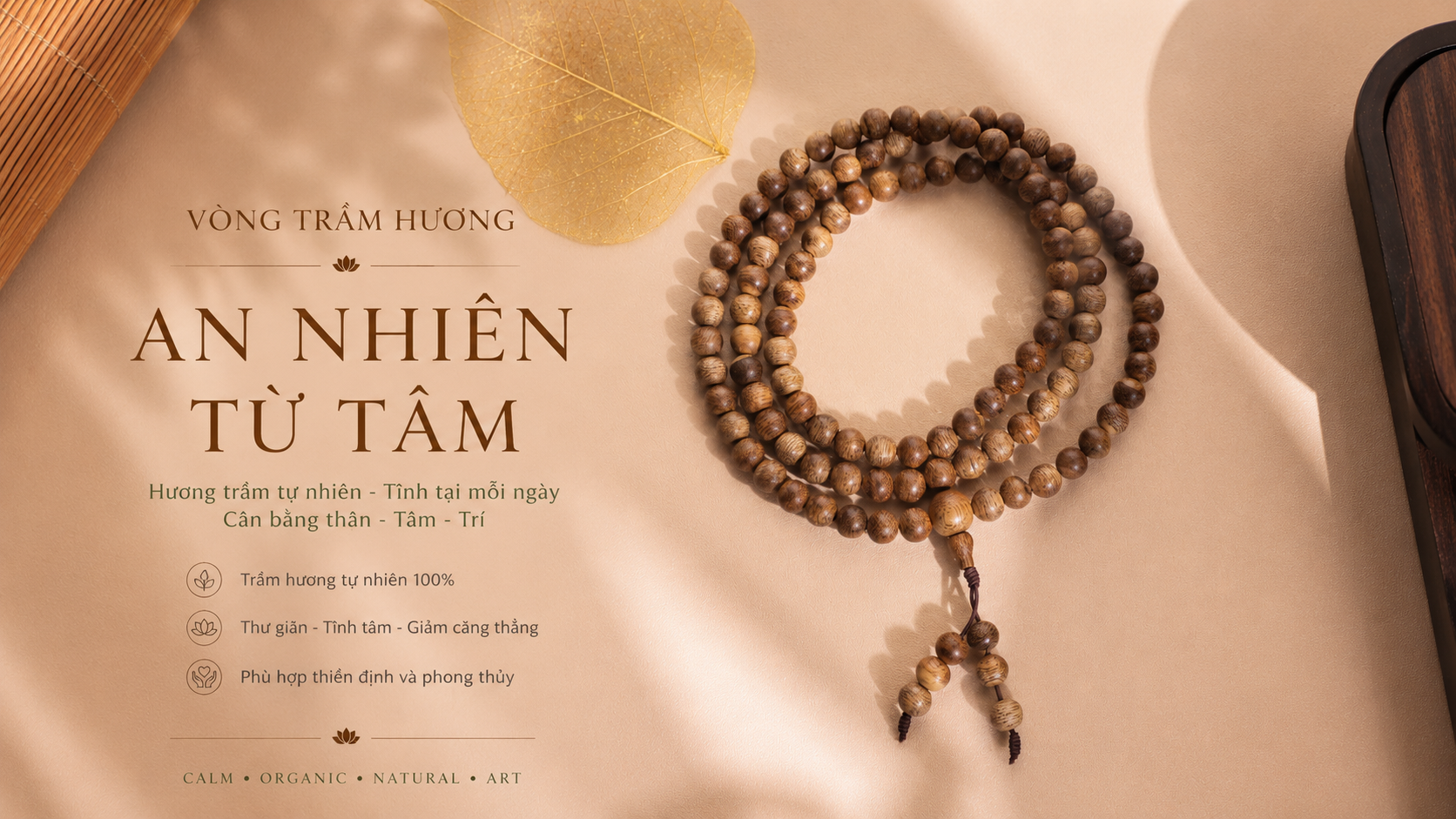 Vòng trầm hương cona
